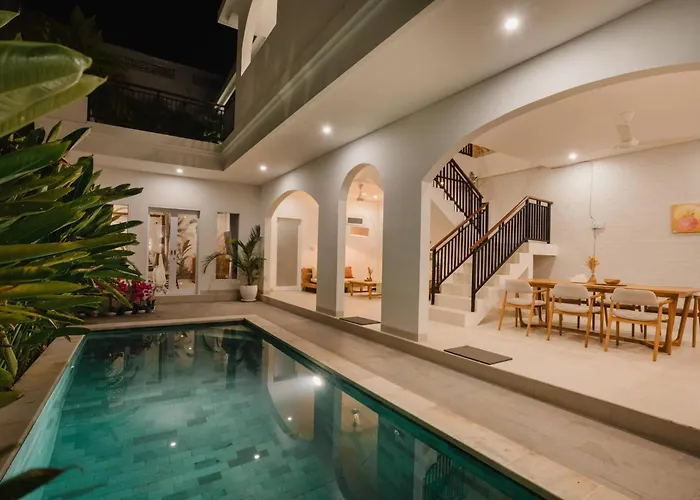 9 Mins To Canggu Beach, 4 Bed Pool Ferienhaus